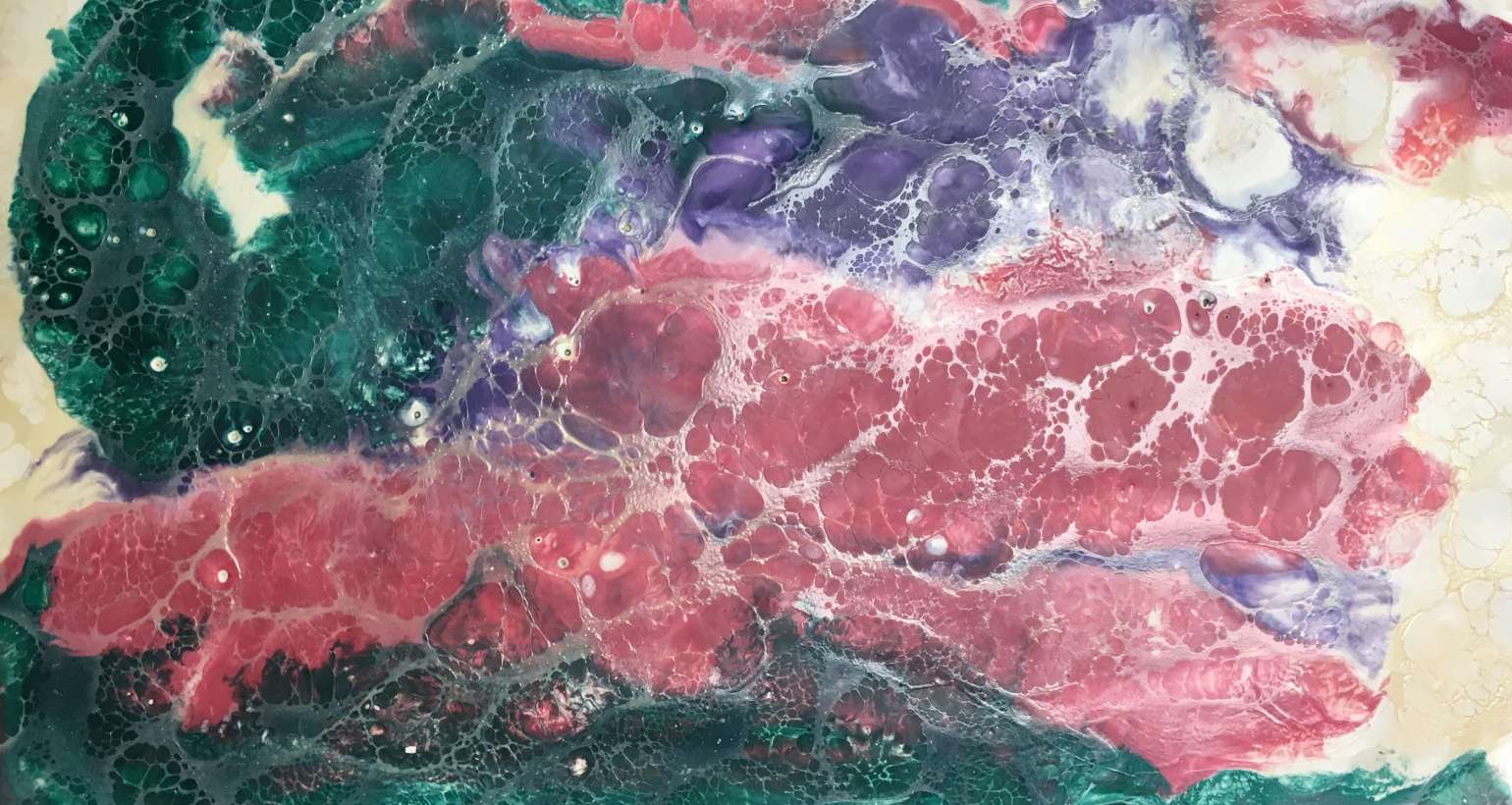 Intermediate encaustic painting with shellac